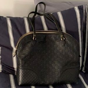 Authentic Gucci Black Leather Bag